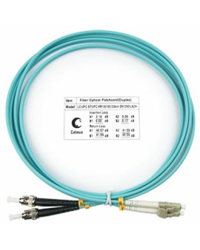 Шнур оптический duplex FOP-50-LC-ST-1,5m Cabeus в Нефтеюганске Патч-корды и пигтейлы Pintop.ru