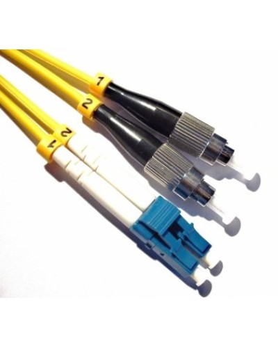 Патч-корд оптический, PVC, дуплексный, LC/UPC-FC/UPC, SM OS2, 2.0 м TWT (TWT-2LC-2FC/SU-2.0) в Нефтеюганске Патч-корды оптические Pintop.ru