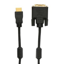 Шнур HDMI - DVI-D gold 3 м с фильтрами (10шт/уп) REXANT 17-6305