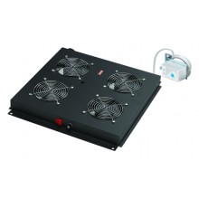 Вентилятор 4-х мод. с мех. терм., со шнуром пит. 1,8м, вилка Shuko, чер. Datarex DR-452411