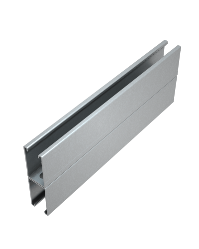 Страт-профиль двойной 41х72 L3000 мм s:1,5 HD85 КМ-профиль (2STP41-72-3000 HD85) в Нефтеюганске Аксессуары для лотков Pintop.ru