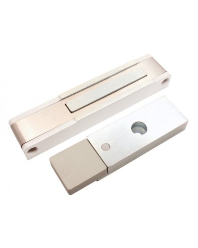 Электромагнитный замок с датчиком состояния двери ALeko ALM-150P (24В белый) в Нефтеюганске Электромагнитные замки Pintop.ru