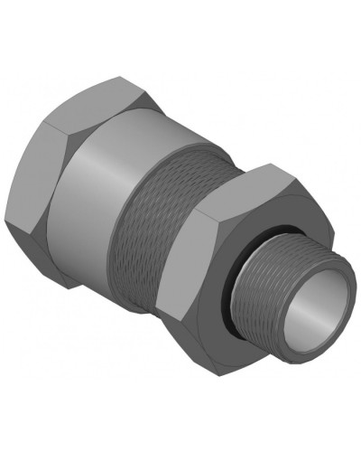 Кабельный ввод с резьбой G1 для открытой прокладки кабеля с проходным диаметром d=20-24 мм Спектрон КВН-24-М-G1 в Нефтеюганске Аксессуары для кабель-канала Pintop.ru