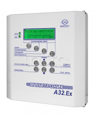 Прибор адресно-аналоговый приемно-контрольный охранно-пожарный и управления взрывозащищенный Юнитест Минитроник А32.Ех в Нефтеюганске Системы охраны взрывоопасных объектов Pintop.ru