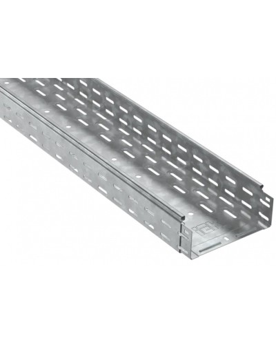 ESCA Лоток перфорированный 80х300х3000-1,0 HDZ IEK (CLP10-080-300-100-3-M-HDZ) в Нефтеюганске Кабельные лотки Pintop.ru