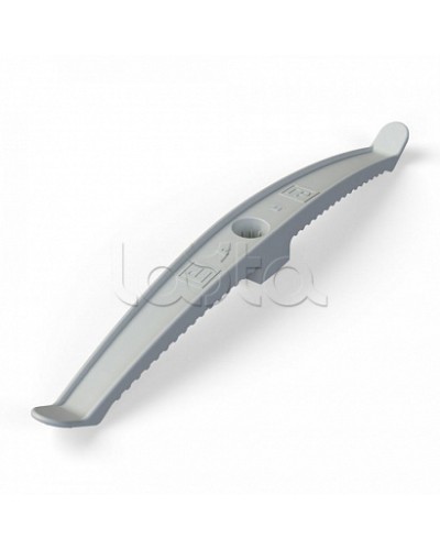 Держатель кабеля двусторонний для прямого монтажа серый (20шт/120шт уп/кор) Промрукав (PR13.0382) в Нефтеюганске Монтажные материалы Pintop.ru