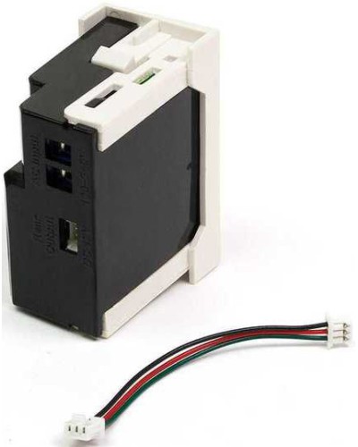 Блок питания для конвертора RJ45-VGA, формата Mosaic, 22.5х45мм, вертикальный, белый LANMASTER LAN-SIP-23VGA/VP-WH в Нефтеюганске Электротехническое оборудование Pintop.ru