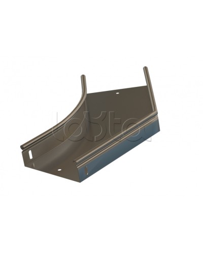 Угол 45° горизонтальный плавный Hyperline RST-AHS45-150-50-0,8-R100-SZ в Нефтеюганске Аксессуары для лотков Pintop.ru