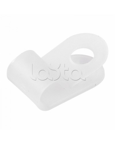 Кабельная скоба пластиковая 5мм для крепления термокабеля Спектрон-КС-5 в Нефтеюганске Держатели, клипсы, скобы Pintop.ru