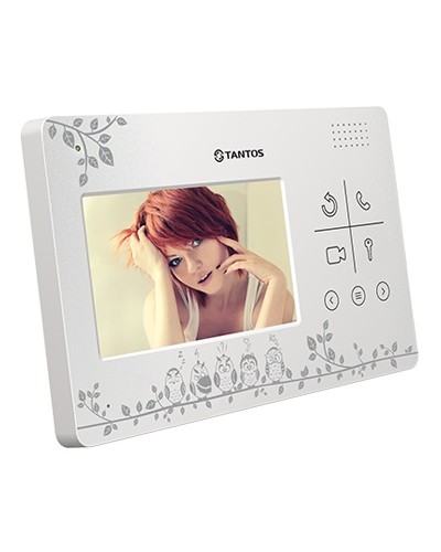 Монитор цветного видеодомофона с кнопочным управлением Tantos LILU LE Совы в Нефтеюганске Вызывные видеопанели малоабонентные Pintop.ru