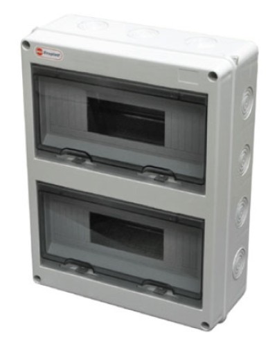 Шкаф настенный, 24 модулей, IP65 Экопласт 46424 в Нефтеюганске Боксы для автоматов Pintop.ru