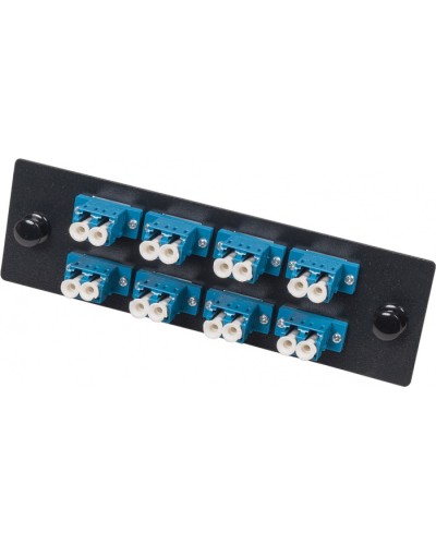 Панель адаптерная для кроссов LAN-FOBM с 8 симплексными адаптерами SC/OM2 LANMASTER LAN-APM-8xSC/OM2 в Нефтеюганске Кроссы оптические Pintop.ru