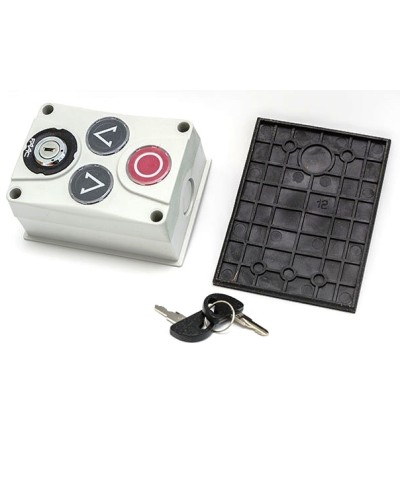 Панель управления 3х кнопочная с ключом Faac 402500 в Нефтеюганске Устройства радиоуправления для шлагбаумов и автоматики Pintop.ru