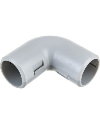 CI25G Угол 90 гр.(2част.), без галогена, для труб D25мм, цвет белый (1уп = 25шт) Экопласт (41225-25HF-W) в Нефтеюганске Повороты, муфты, тройники Pintop.ru