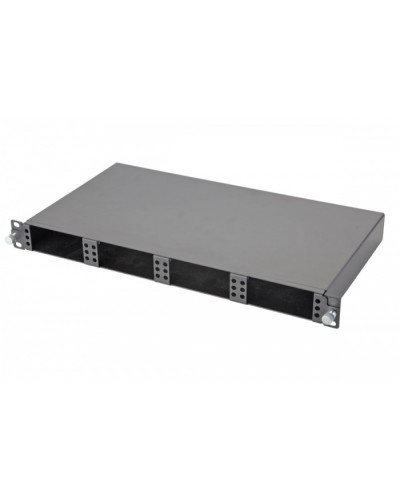 Панель 47M-20-00-01BL Eurolan Оптическая MTP выдвижная 19” 1U, на 4 кассеты, серия 1 в Нефтеюганске Кроссы оптические Pintop.ru