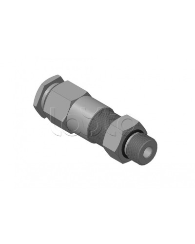 Кабельный ввод для бронированного кабеля с двойным уплотнением, резьбой G1/2, внешним диаметром кабеля D=8-12 мм и проходным диаметром кабеля d=4-8 мм Спектрон КВБ-12/8-2У-М-G1/2 в Нефтеюганске Аксессуары для кабель-канала Pintop.ru