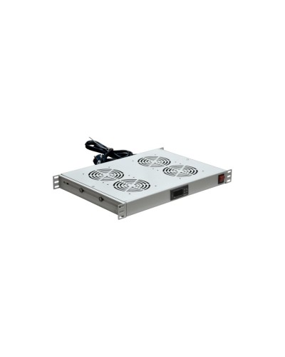 Модуль вентиляторный с термостатом 19 1U с 4-мя вентиляторами REXANT 04-2605 в Нефтеюганске Вентиляторные модули Pintop.ru