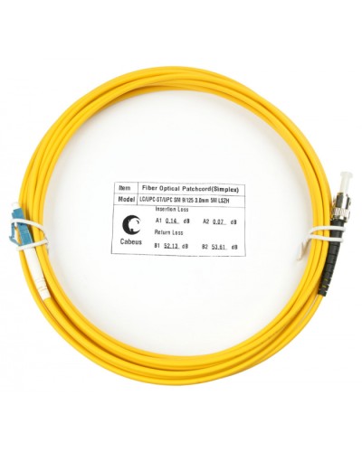 Шнур оптический simplex LC-ST 9/125 sm 7м LSZH Cabeus FOP(s)-9-LC-ST-7m в Нефтеюганске Патч-корды оптические Pintop.ru