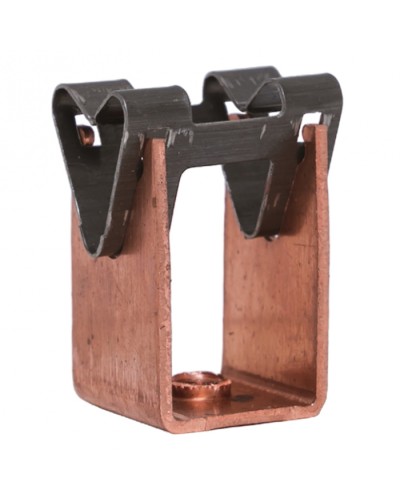 Держатель токоотвода металлический 35мм, L=20мм, Ni/Сu EKF PROxima (lp-d2115-20-cu) в Нефтеюганске Электротехническое оборудование Pintop.ru