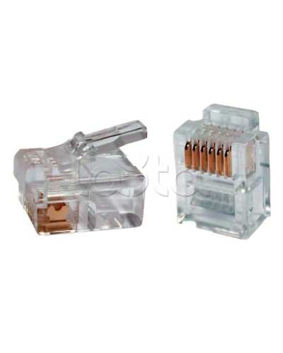 Разъём RJ12 UTP для кабеля кат.3 6P4C ITK CS3-2C3U в Нефтеюганске Коннекторы Pintop.ru