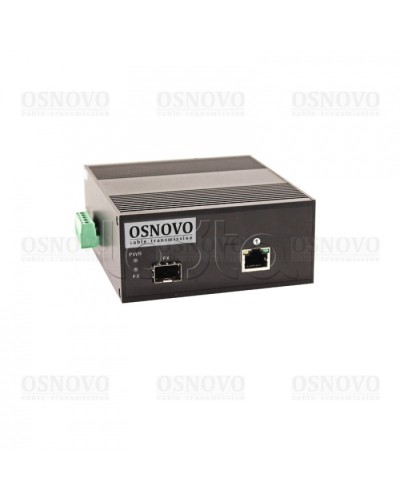 Медиаконвертер Gigabit Ethernet с поддержкой PoE OSNOVO OMC-1000-11X/I в Нефтеюганске Медиаконвертеры Pintop.ru