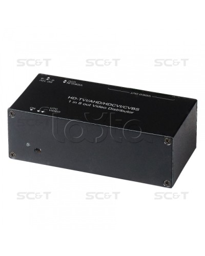 Распределитель видеосигнала HDCVI/HDTVI/AHD SC&T CD108HD в Нефтеюганске Видеоусилители, Модуляторы, Делители Pintop.ru