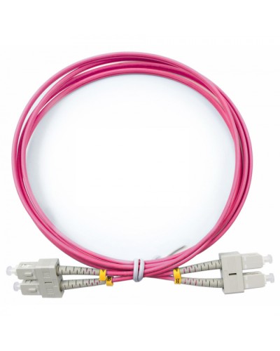 Шнур оптический duplex SC-SC 50/125 mm OM4 1м LSZH Cabeus FOP-50-OM4-SC-SC-1m в Нефтеюганске Патч-корды оптические Pintop.ru