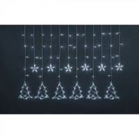 Гирлянда Navigator 95 124 NGF-D033-02 (бахрома звезды и елочки CW 2.5*1м IP20)