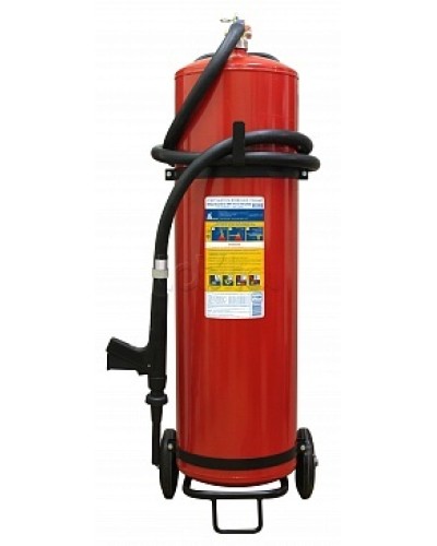 Огнетушитель ПОЖТЕХНИКА ОВП-80(з) МИГ летний (ФторПАВ) на съемн.тележке с перекр. стволом (баллон 100 л, ОТВ 80 л) в Нефтеюганске Огнетушители Pintop.ru