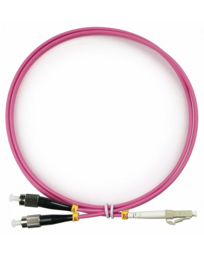 Шнур оптический duplex LC-FC 50/125 mm OM4 1,5м LSZH Cabeus FOP-50-OM4-LC-FC-1,5m в Нефтеюганске Патч-корды оптические Pintop.ru