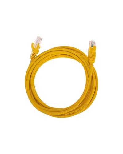 Патч-корд U/UTP, CAT 5e, RJ45-RJ45, 26AWG, LSZH, желтый, 3м REXANT 02-0105-3 в Нефтеюганске Патчкорды (медные) Pintop.ru