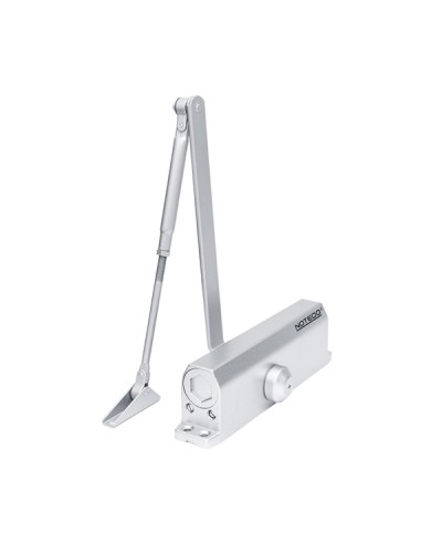 Доводчик NOTEDO DC-110 DA EN3-4, с задержкой закрывания, с рычажной тягой, (коричневый) (RAL8016) в Нефтеюганске Доводчики Pintop.ru