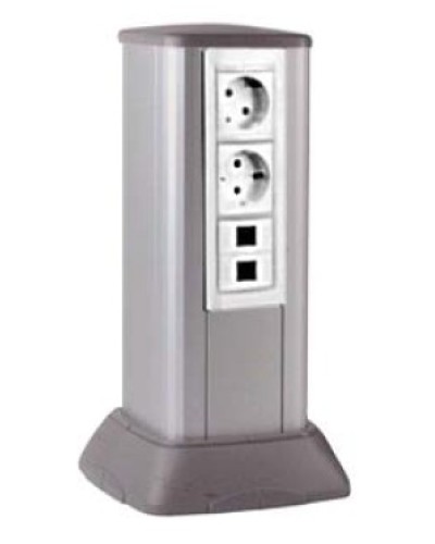 Миниколонна алюминиевая, 0.35м, цвет чёрный DKC 19533 в Нефтеюганске Коммутационные изделия Pintop.ru