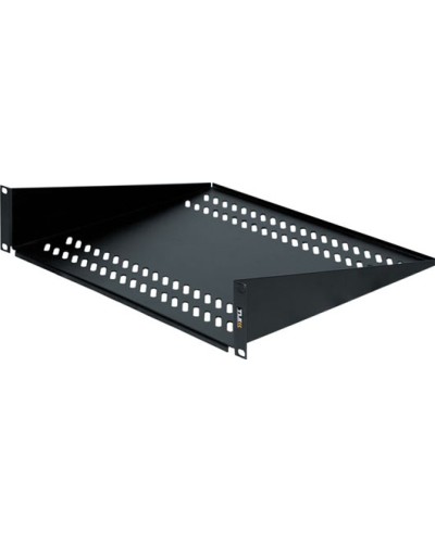 Полка фронтальная 2U (400 мм) TLK TLK-SHFR-400-BK в Нефтеюганске Полки для шкафов и стоек Pintop.ru