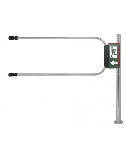 Smartec ST-GR012EC-CR - Калитка аварийного выхода с электромагнитом, хромированная, в комплекте стойка 1000 х D50 мм и створка 1200 х D25 мм. в Нефтеюганске Калитки Pintop.ru
