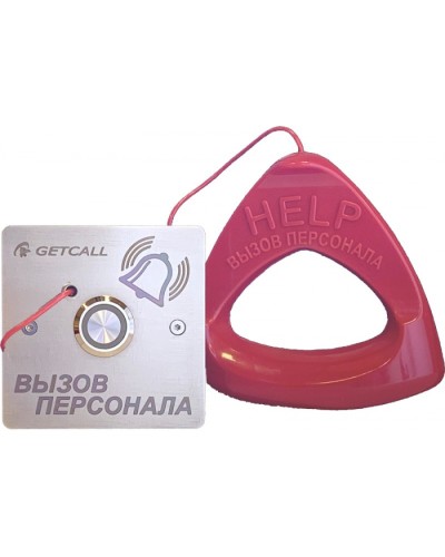 Проводная влагозащищенная кнопка со шнуром Getcall GC-0423B1 в Нефтеюганске Дополнительное оборудование для СКУД Pintop.ru