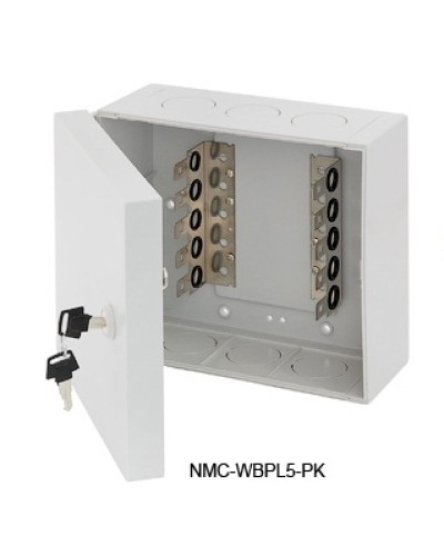 Щит распределительный настенный 5 плинтов NIKOMAX (NMC-WBPL5-PK) в Нефтеюганске Щиты электрические Pintop.ru