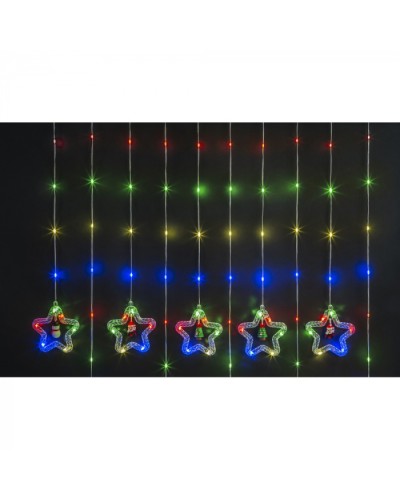 Гирлянда Navigator 95 012 NGF-D035-01 (бахрома звезды и фигурки WW 3*0.6м IP20) в Нефтеюганске Источники света(Лампы) Pintop.ru