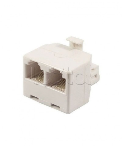 Двойник телефонный (штекер - 2 гнезда) 6P-4C (50шт/уп) REXANT 03-0031 в Нефтеюганске Коннекторы Pintop.ru