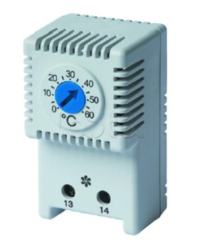 Термостат, NO контакт, диапазон температур: 0-60 °C DKC R5THV2 в Нефтеюганске Аксессуары для стоек и шкафов Pintop.ru