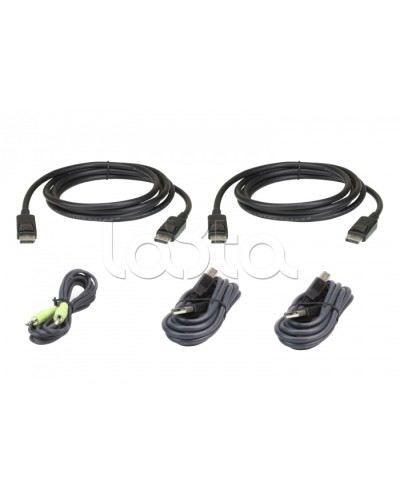 Комплект кабелей USB, DisplayPort, Dual Display для защищенного KVM-переключателя (3м) ATEN 2L-7D03UDPX5 в Нефтеюганске Видеоусилители, Модуляторы, Делители Pintop.ru