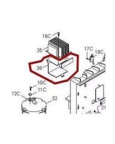 Кронштейн крепления аккумуляторов BX-P Came 119RIBX036 в Нефтеюганске Запчасти для шлагбаумов и автоматики Pintop.ru