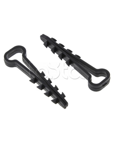 Дюбель-хомут (6х12 мм) для плоского кабеля черный (100 шт.) EKF PROxima (plc-cd1-6x12b) в Нефтеюганске Крепеж: Дюбели, шурупы, саморезы Pintop.ru