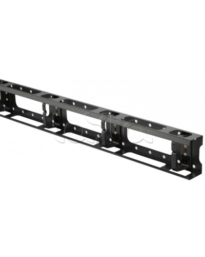 Организатор кабельный металлический вертикальный 32U, черный Hyperline CMV-32U-ML в Нефтеюганске Аксессуары для кабель-канала Pintop.ru