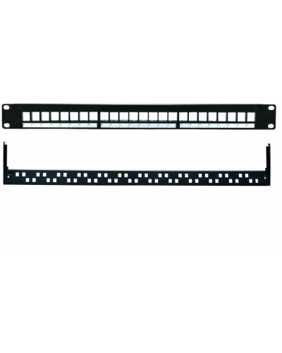 Патч-панель 19”, 1U, 24 порта UTP Eurolan (27B-00-24BL) в Нефтеюганске Патч панель Pintop.ru