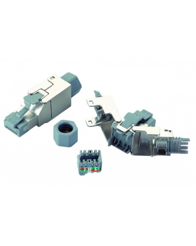 Вилка RJ45 категории 6 FTP для полевой установки Eurolan (13A-F6-03SL) в Нефтеюганске Коннекторы и разъемы Pintop.ru