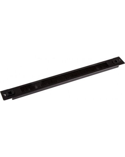 Панель 19 с щеточным вводом 1U, быстросъемная, черная LANMASTER LAN-DC-TLBRP-1U в Нефтеюганске Аксессуары для стоек и шкафов Pintop.ru