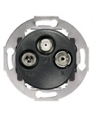 Механизм розетки TV+FM+SAT оконечный Vintage Экопласт 885400-1 в Нефтеюганске Розетки компьютерные и телефонные Pintop.ru