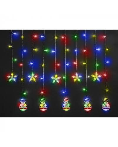 Гирлянда Navigator 95 024 NGF-D037-01 (бахрома звезды и снеговики WW 3*0.6м IP20 в Нефтеюганске Источники света(Лампы) Pintop.ru