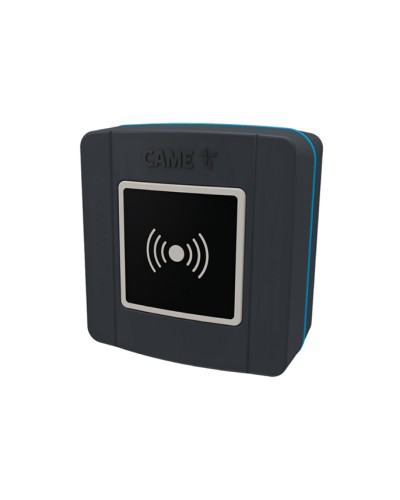 Накладной проксимити-считыватель для карт, брелоков и TAG-капсул Came 806SL-0300 - SELR1BDG, подключаемый к шине CXN с синей подсветкой (протокол Manchester), RAL7024 в Нефтеюганске Считыватели Pintop.ru